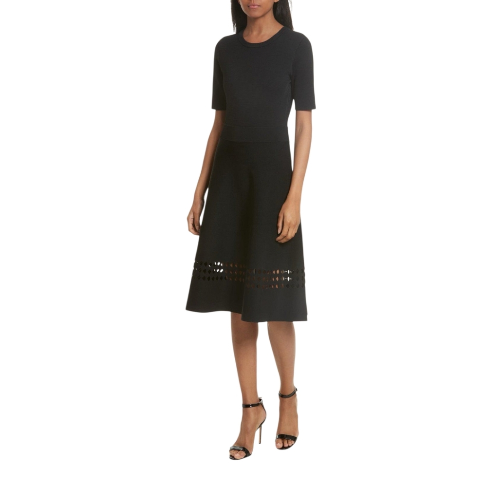 A.L.C. Sara Double-Knit Dress In Black M